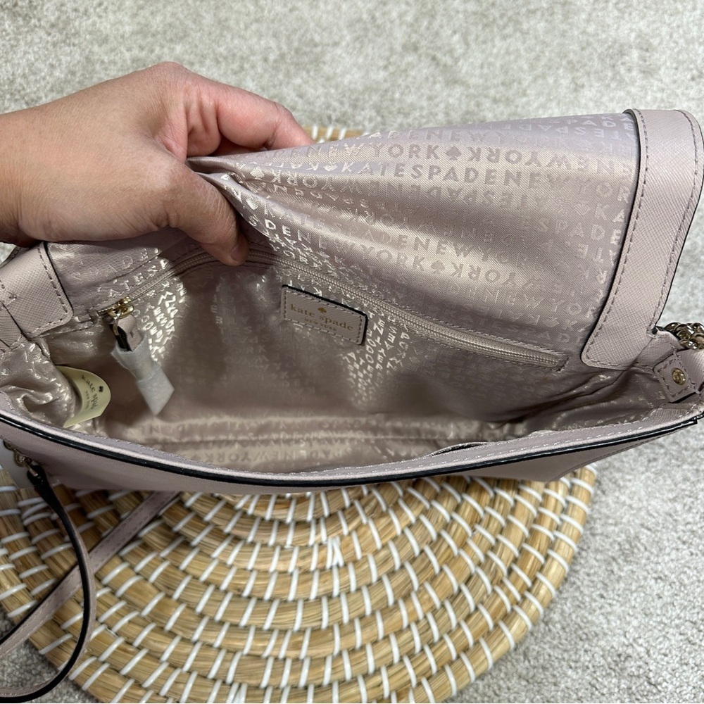 NWT Kate Spade Tilden Place Alek Crossbody Bag Soft Saffiano Leather Plum Dawn - Picture 3 of 16